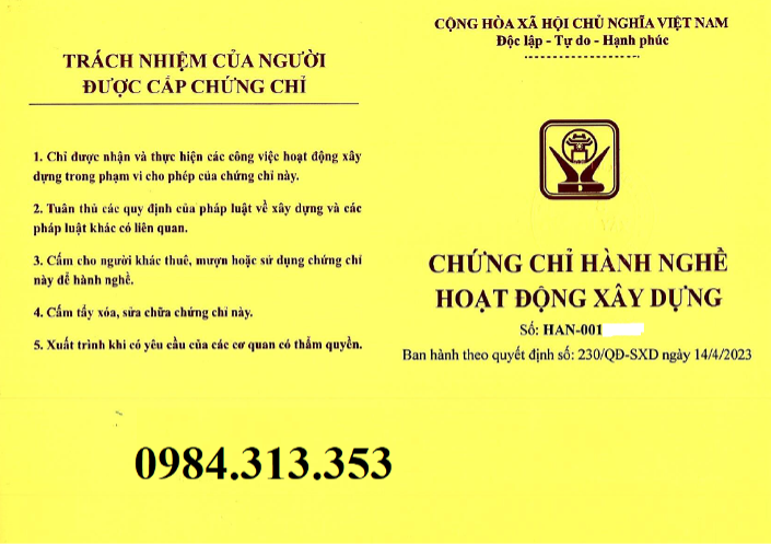 Tư Vấn Cấp Chứng Chỉ Hành Nghề Xây Dựng Hạng I, II, III | Viện Cán Bộ Xây Dựng