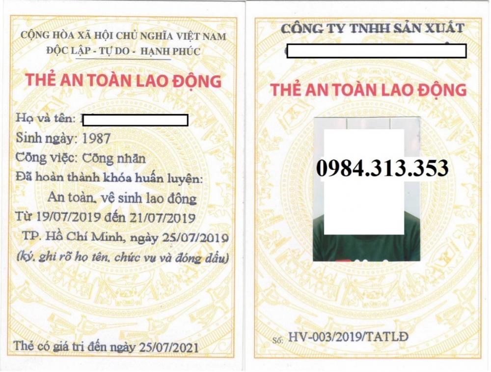 Khoá học an toàn lao động nhóm 3
