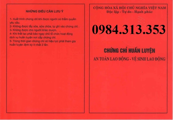 Khoá học an toàn lao động nhóm 2